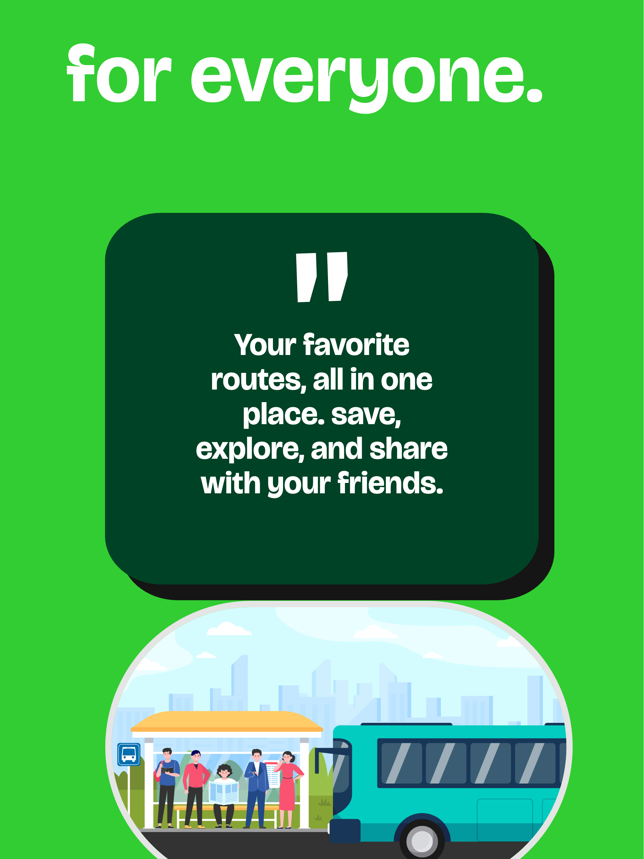 Save & share favourite routes
